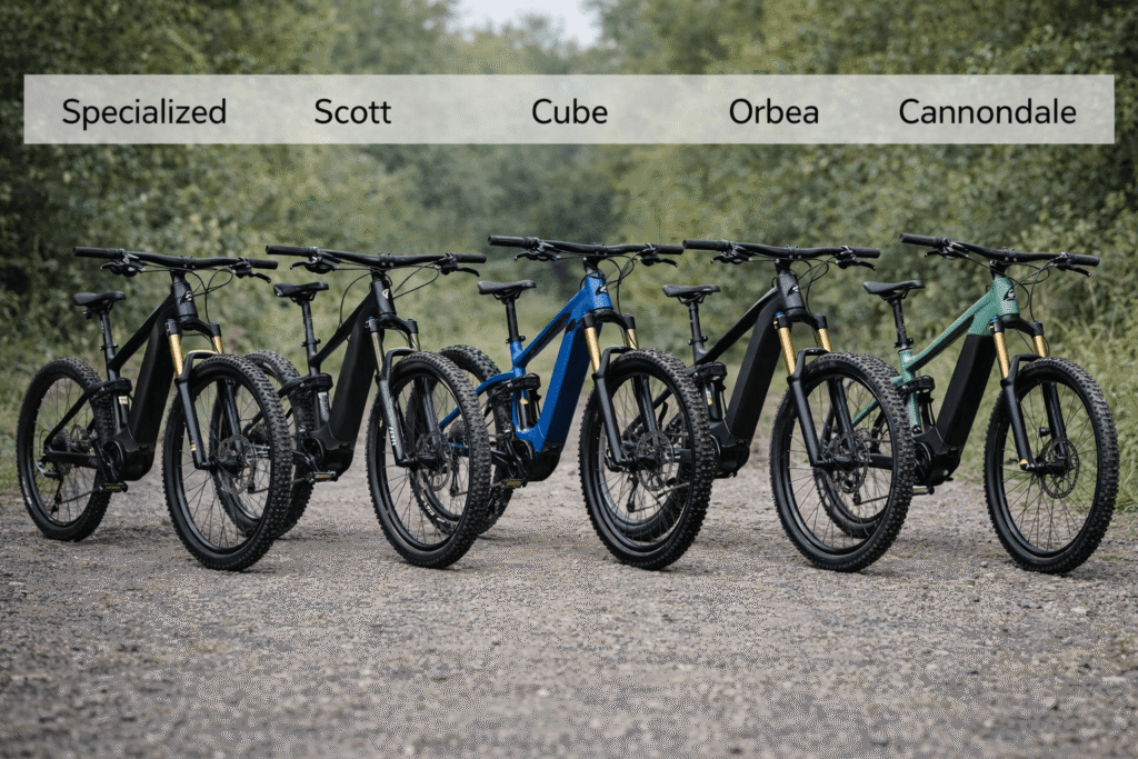 comparatif des marques incontournables de VTT à assistance électrique