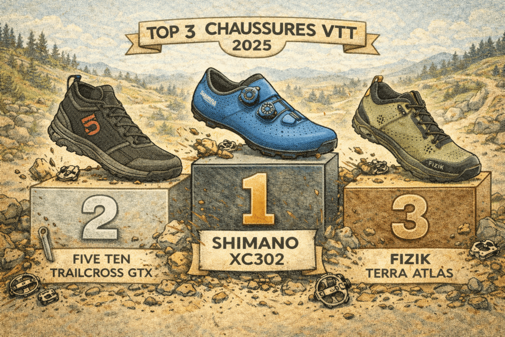 top 3 des meilleures chaussures vtt 2026